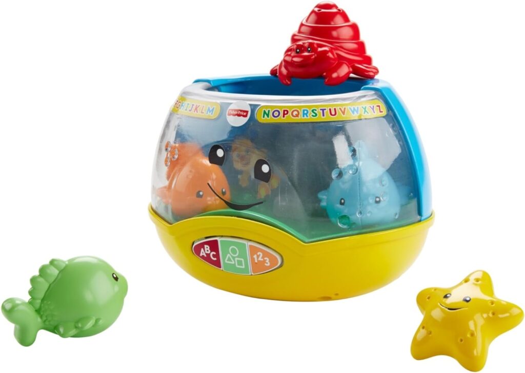 Fisher-Price Laugh  Learn Baby  Toddler Toy Magical Lights Fishbowl With Smart Stages Learning Content For Ages 6+ Months