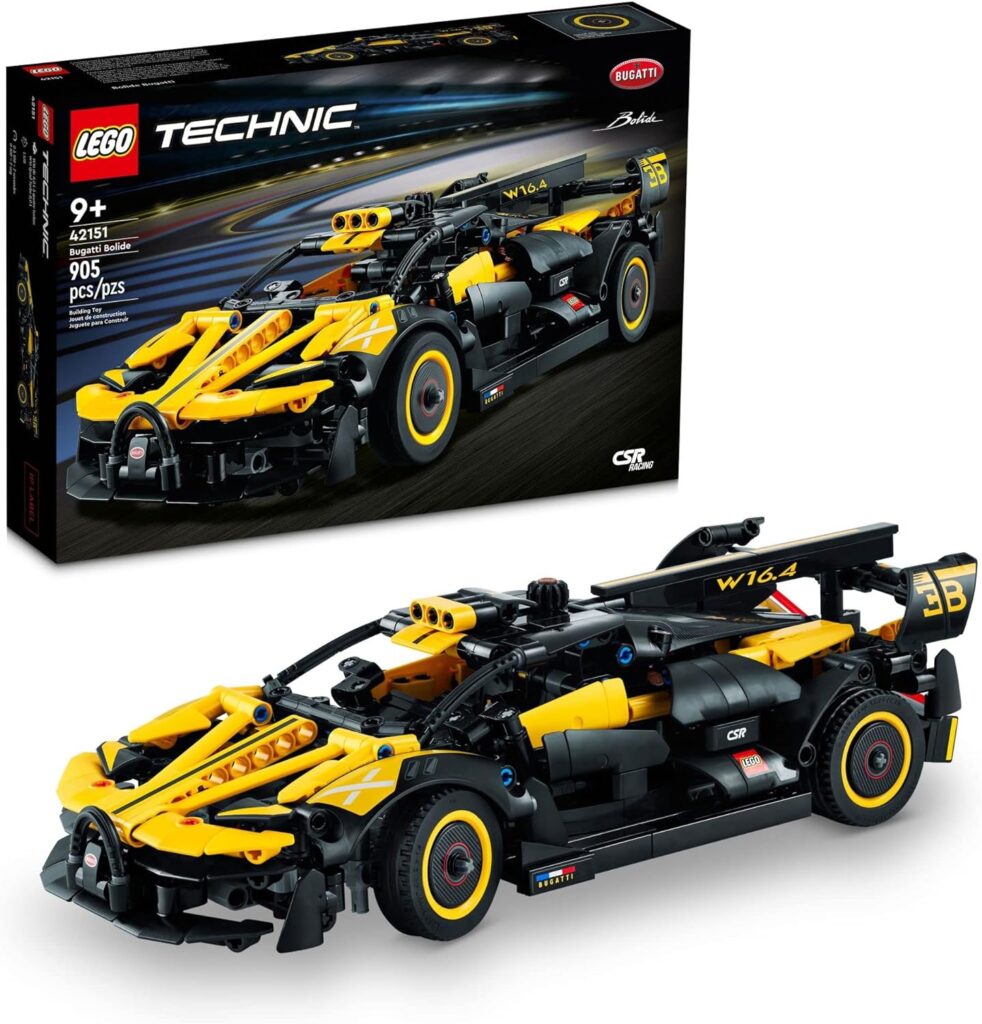 LEGO Technic Bugatti Bolide 42151 Buildable Model Race Car Set, Bugatti Toy for Fans of Engineering, Collectible Sports Car Construction Kit, Gift for Christmas for Boys, Girls and Teens Ages 9 and Up