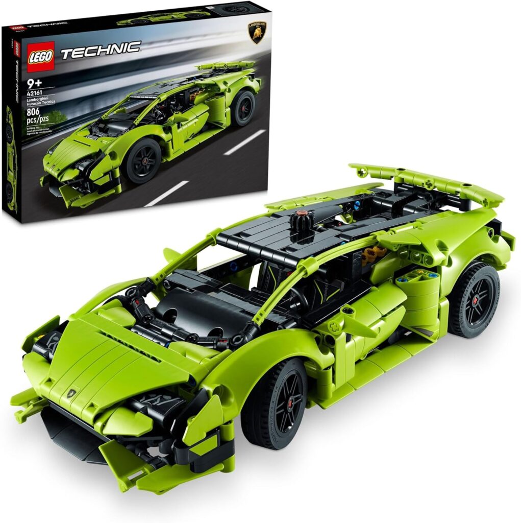 LEGO Technic Lamborghini Huracán Tecnica 42161 Advanced Sports Car Building Kit, Lamborghini Toy, STEM Gift for Christmas for Kids Ages 9 and Up who Love Engineering and Collecting Sports Car Toys