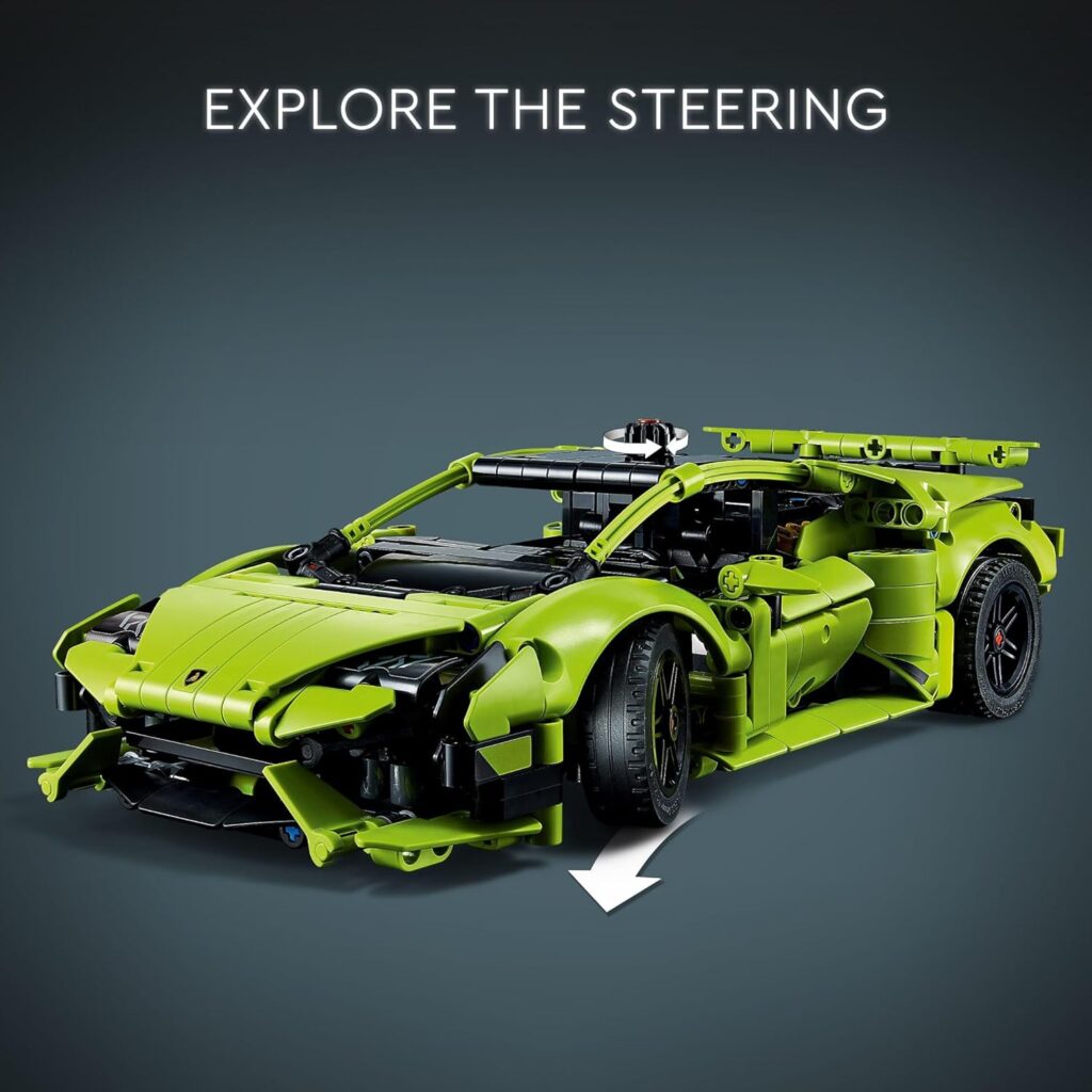 LEGO Technic Lamborghini Huracán Tecnica 42161 Advanced Sports Car Building Kit, Lamborghini Toy, STEM Gift for Christmas for Kids Ages 9 and Up who Love Engineering and Collecting Sports Car Toys