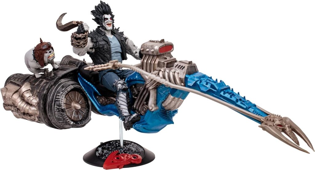 McFarlane Toys - DC Multiverse Lobo  Spacehog (Justice League of America) - 7in Scale Action Figure with Vehicle, Gold Label, Amazon Exclusive